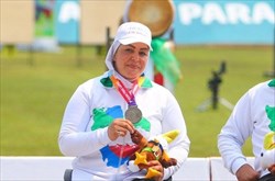 برای راضیه شیر محمدی دارنده مدال مسابقات آسیایی و جهانی پارا تیر و کمان.....