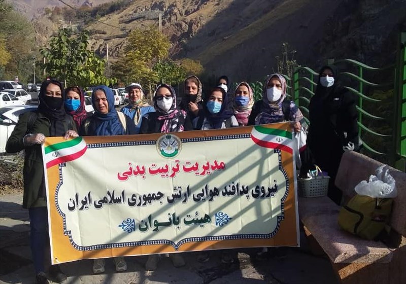 همایش پیاده روی بانوان نیروی پدافند هوایی