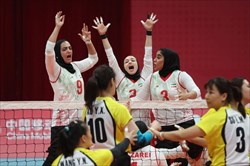 برتری بانوان والیبال نشسته ایران برابر استرالیا در قهرمانی آسیا