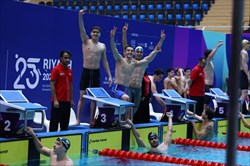 دومین مدال شنای ایران در بازی‌های کشورهای اسلامی/ کسب مدال برنز تیمی در ماده ۴ در ۲۰۰ تیمی