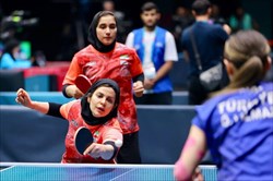 بازیهای همبستگی کشورهای اسلامی - ریاض پینگ‌پنگ زنان ایران به ترکیه باخت و برنز گرفت