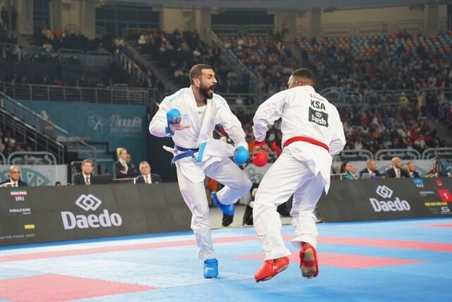 صعود گلشادنژاد و اباذری به فینال کاراته قهرمانی جهان/ شکست بهمنیار و حذف سعادتی و مسکینی 