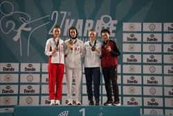 اتفاق تاریخی برای کاراته بانوان ایران/ آتوسا گلشادنژاد قهرمان جهان شد